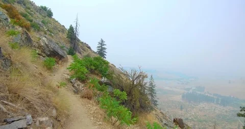 Hiking high in the mountains Stock Footage 93978121