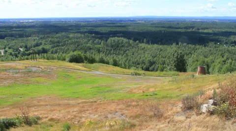 Hiking up hill ELS Stock Footage 27544728