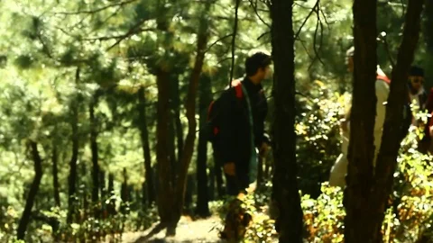 Hiking in the hills Video stock 102774995