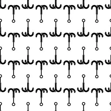 Hiking hook pattern seamless vector 스톡 일러스트