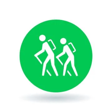 Hiking icon Stock Illustration