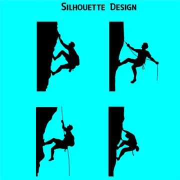 Hiking Laser cut cnc panel design for metal, wooden room divider. Stock Illustration