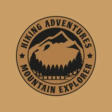 HIKING LOGO Stock Illustration