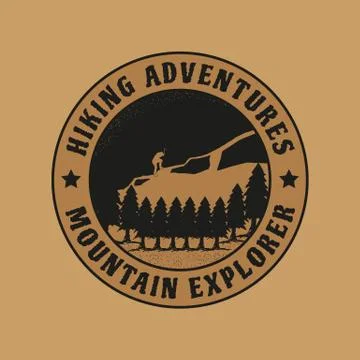 HIKING LOGO Stock Illustration