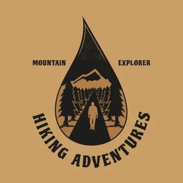 HIKING LOGO Stock Illustration