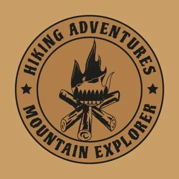 HIKING LOGO Stock Illustration
