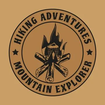 HIKING LOGO Stock Illustration