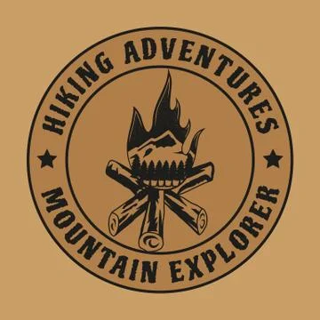 HIKING LOGO Stock Illustration