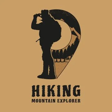 HIKING LOGO Stock-Illustration