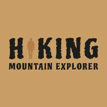 HIKING LOGO Stock Illustration