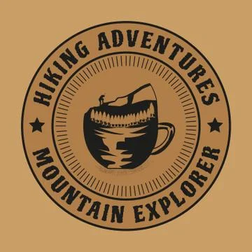 HIKING LOGO Stock Illustration