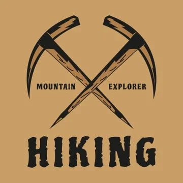 HIKING LOGO Stock Illustration