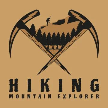 HIKING LOGO Stock Illustration