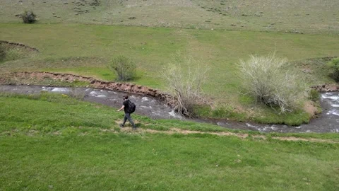 Hiking man Stock Footage 274554880