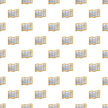 Hiking map pattern seamless Stock Illustration