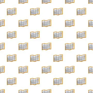 Hiking map pattern seamless vector Stock Illustration