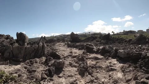 Hiking on the Moon Stock Footage 242138534