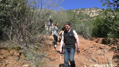 Hiking in Morocco 動画素材 104114660