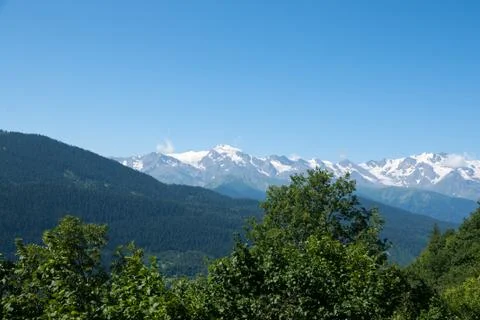 Hiking in mountain Stock Photos