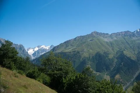 Hiking in mountain Stock Photos