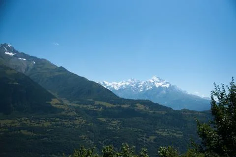 Hiking in mountain Stock Photos