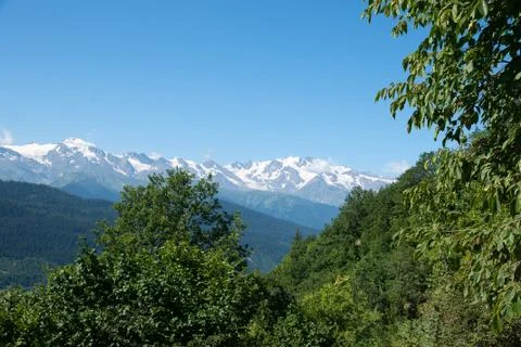 Hiking in mountain Stock Photos