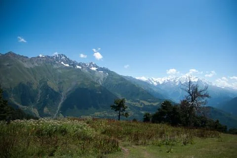 Hiking in mountain Stock Photos