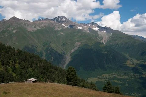 Hiking in mountain Stock Photos