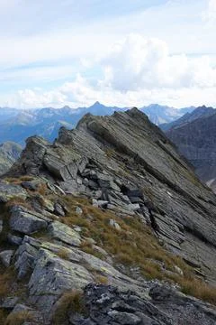 Hiking on the mountain Rostocker Eck Stock Photos
