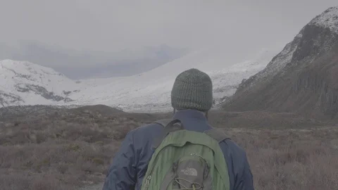 Hiking in the Mountains 4k Video stock 124562270