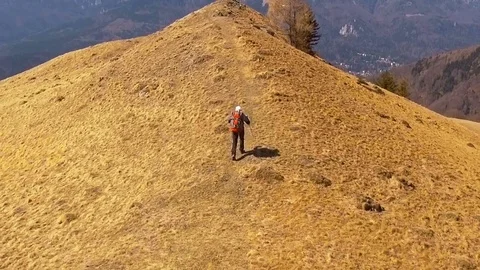 Hiking in Mountains Video stock 74257664