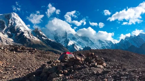 Hiking in the mountains Stock Footage 92924738