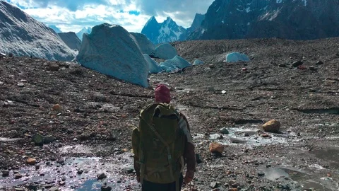 Hiking in the mountains Stock Footage 92924871