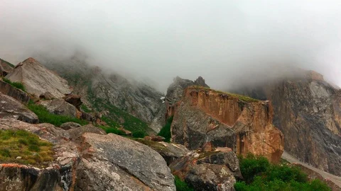 Hiking in the mountains Stock Footage 92924926