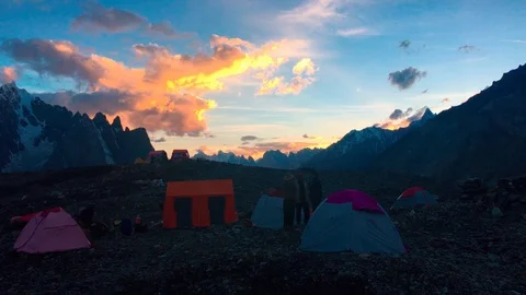 Hiking in the mountains Stock Footage 92924940