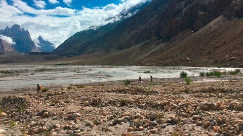 Hiking in the mountains Stock Footage 92924958