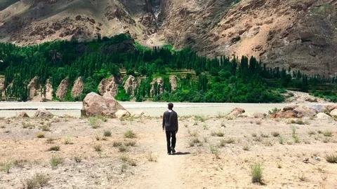 Hiking in the mountains Stock Footage 92925116