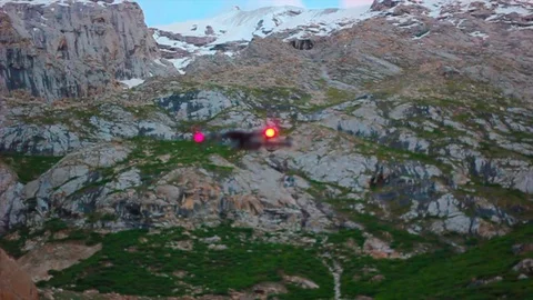 Hiking in the mountains Stock Footage 92925236