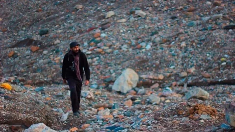 Hiking in the mountains Stock Footage 92925276