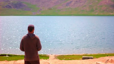 Hiking in the mountains Stock Footage 92925315