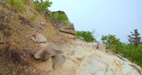 Hiking in the mountains Stock Footage 93977392