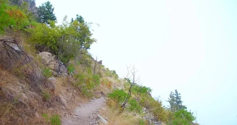 Hiking in the mountains Stock Footage 93977491