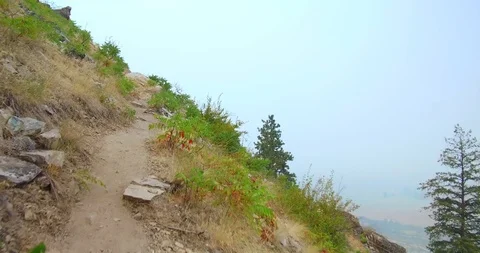 Hiking in the mountains Stock Footage 93977748