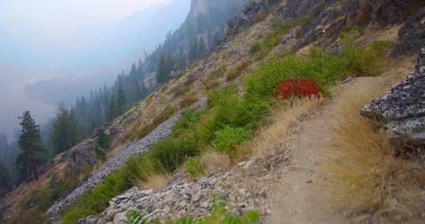 Hiking in the mountains Stock Footage 93978420