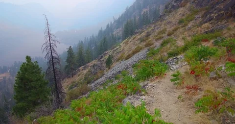 Hiking in the mountains Stock Footage 93978490