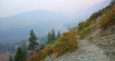 Hiking in the mountains Stock Footage 93978991