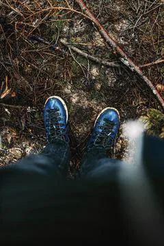 Hiking in mountains Foto stock