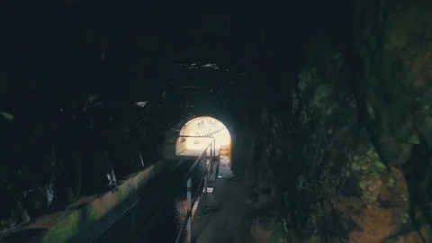 Hiking Pathway on the Levada Waterway Stock Footage 72003864