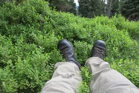 Hiking relax Stock Photos