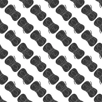 Hiking rope pattern seamless vector Stock Illustration